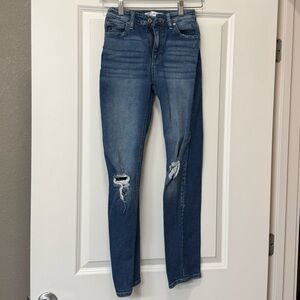 KanCan Dark Blue Distressed Skinny Jeans